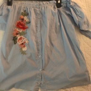 Off the shoulder shirt